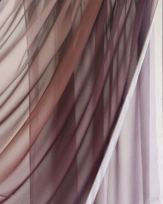 Ombré Burgundy – Crêpe Scarf