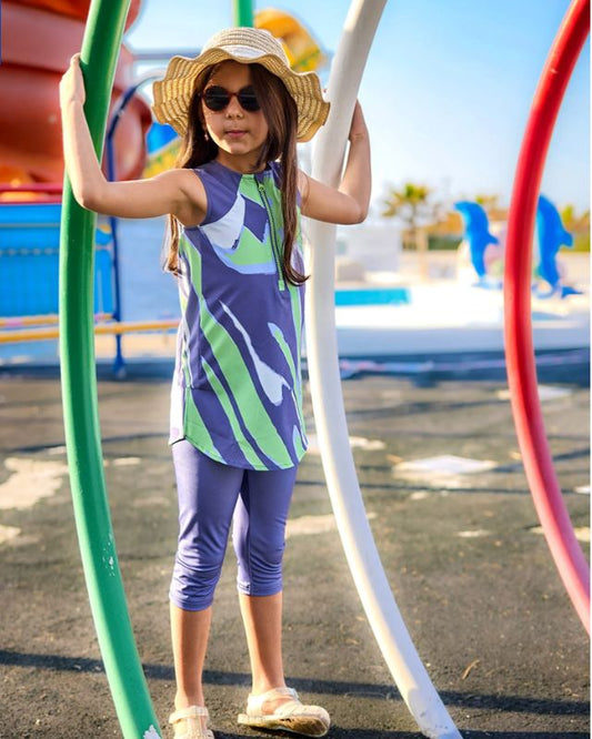 Marina UPF50+ Protected Girls' Modest Swimsuit - C2503