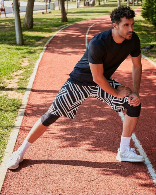 Lycra Black Men's Swim Shirts T2342