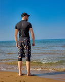 Marina Black Modest Men’s Swim Shorts - S2502
