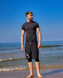 Marina Black Modest Men’s Swim Short - S2503-1