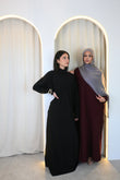 Maroon Abaya
