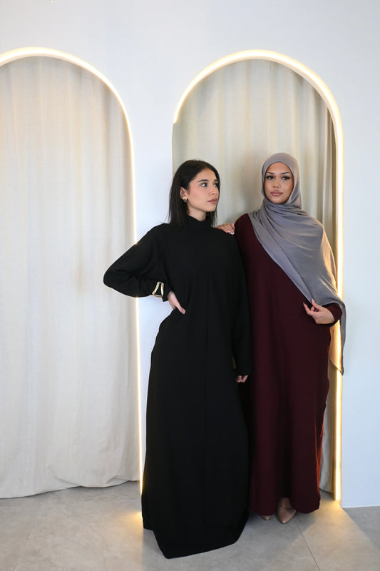 Maroon Abaya