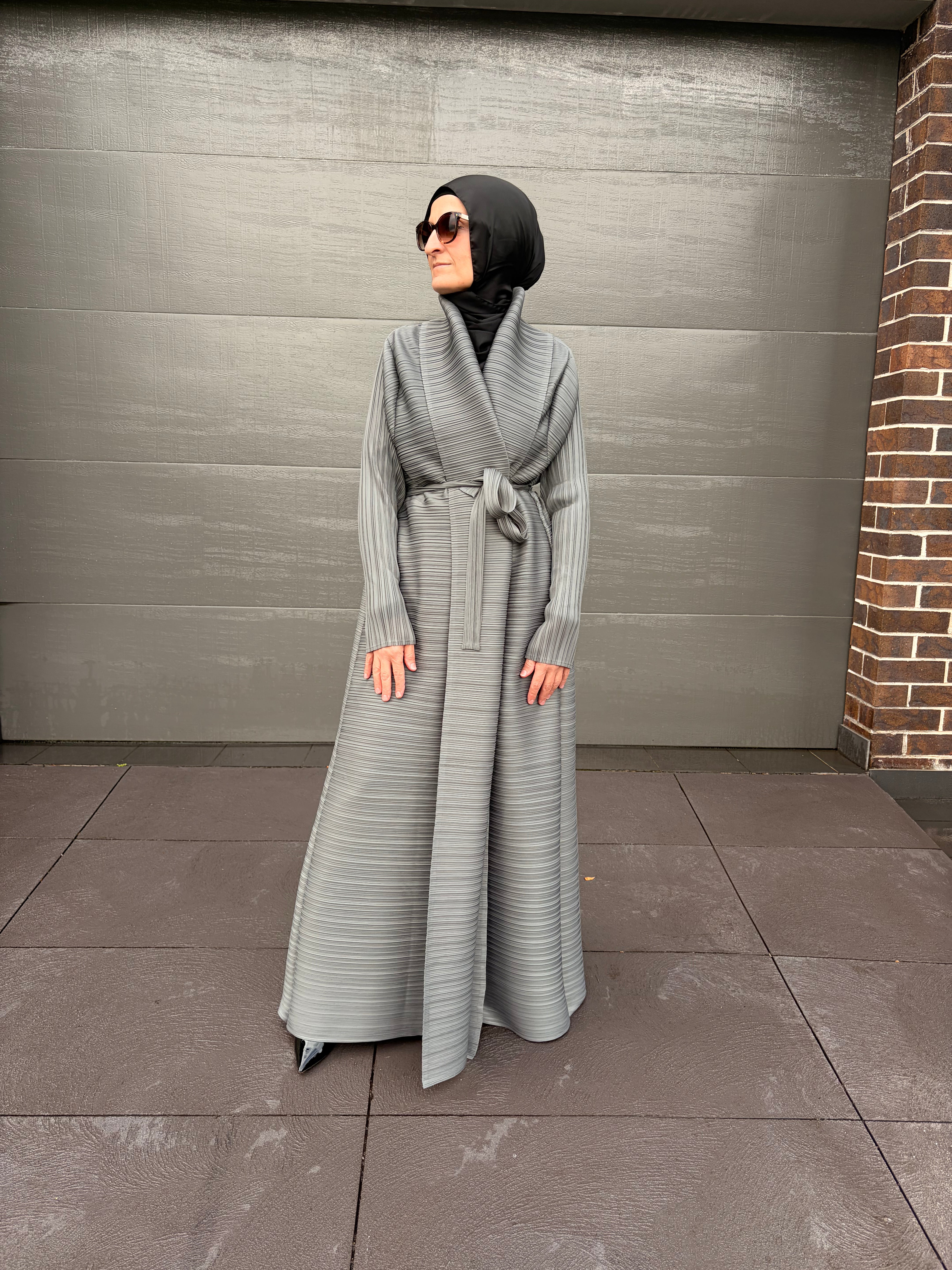 Gray Abaya