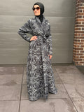 Midnight Marble Abaya