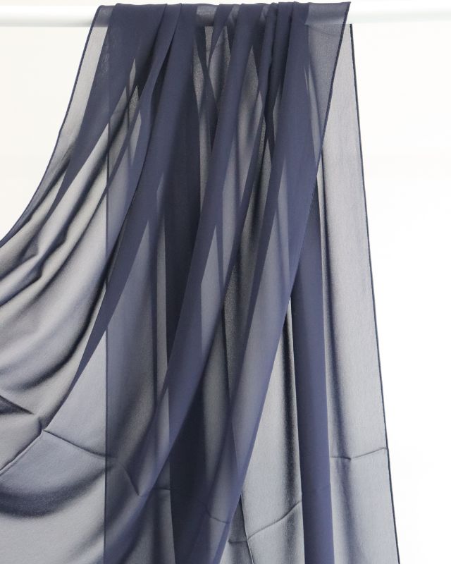 Navy – Chiffon Scarf