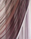 Ombré Burgundy – Crêpe Scarf