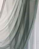 Ombré Green – Crêpe Scarf