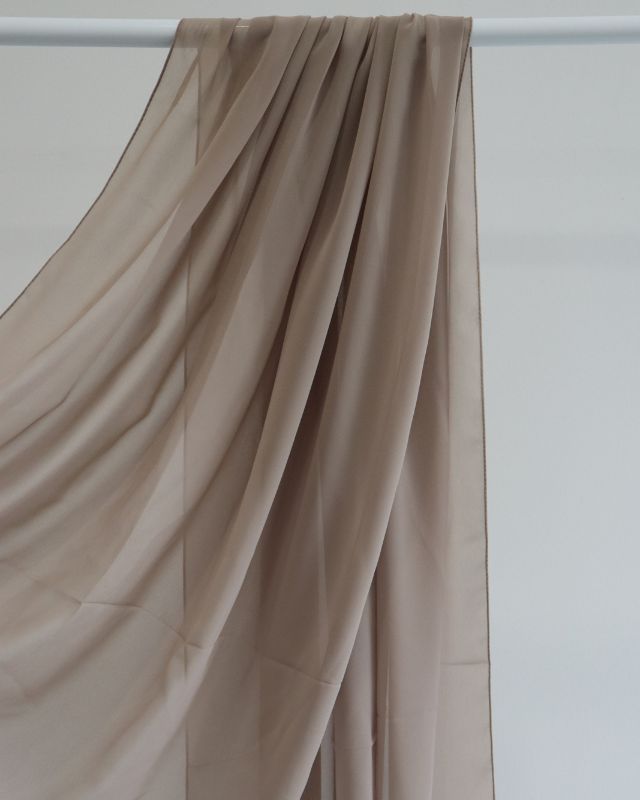 Taupe – Chiffon Scarf