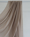 Taupe – Chiffon Scarf