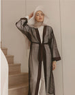 Brown Modest Full Coverage Mesh Kimono – P2501-4
