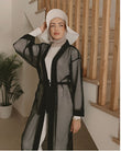 Black Full Coverage Mesh Kimono – P2501-1