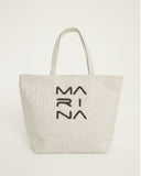 Cream Beach Bag with Zipper CA2501-3