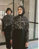 Woven Black Burkini Modest Swimwear M2326