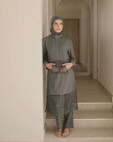 Marina Grey Modest Swimwear Burkini long length - M2508-4