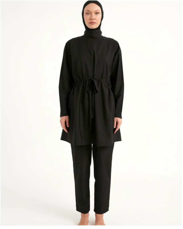 Andalus Full Coverage Burkini Set with Front Ruching A2502-1