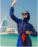 Woven Navy Burkini Modest Swimwear M2305