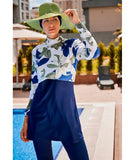 Marina Modest Burkini Swimwear Set Navy Blue – M1972