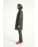 Khaki Full Coverage Tulle Detail Modest Swimwear Burkini Set M2534-3