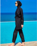 Andalus Full Coverage Burkini Set with Front Ruching A2502-1
