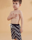 Woven Black Boys Shorts B2361