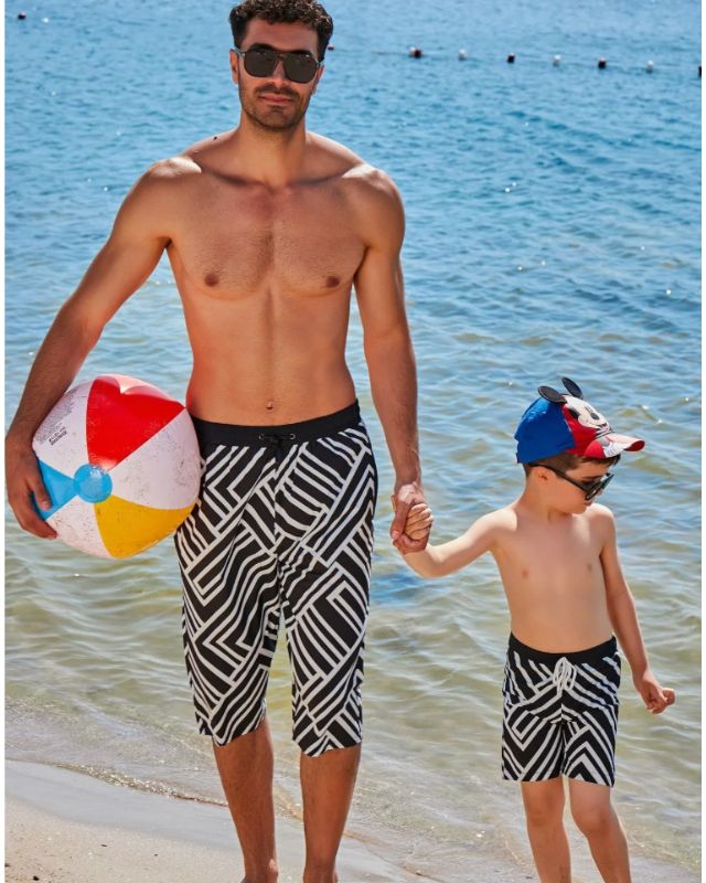 Woven Black Boys Shorts B2361