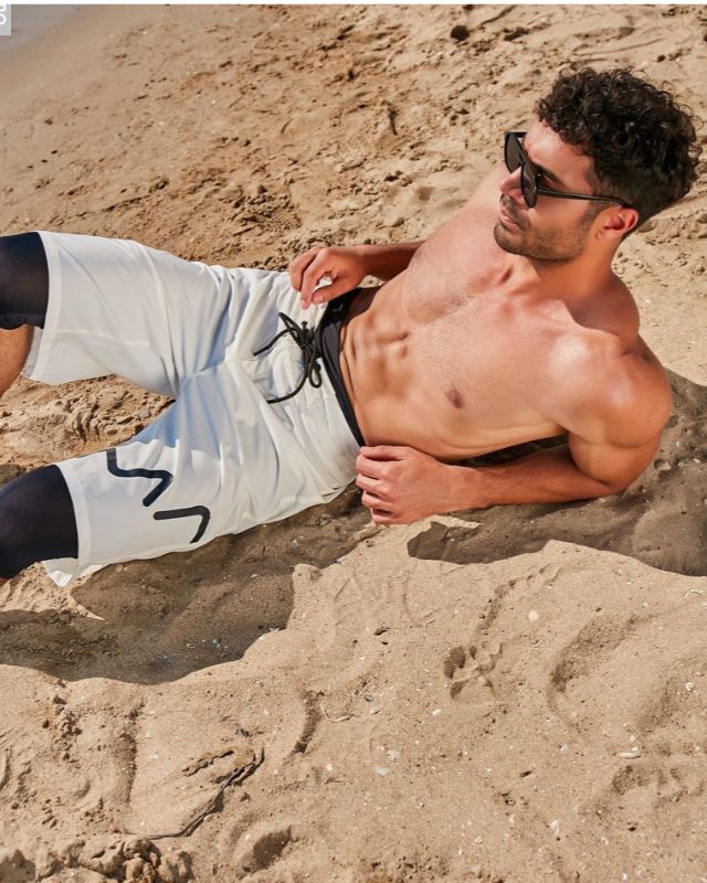 White Men's Shorts S2354