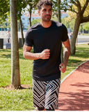Lycra Black Men's Swim Shirts T2342
