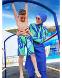 Marina Purple Full-Coverage Modest Swimsuit – M2509
