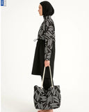 Black Full Coverage Modest Swimwear Set for Women R2509