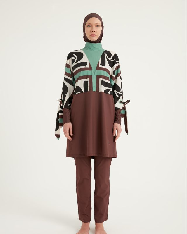 Black Burkini – Full Coverage Islamic Swimwear Set M2519