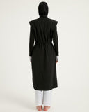 Black Full Coverage Islamic Swimwear Burkini Set M2501-2