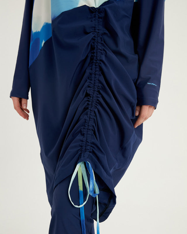 Navy Full Coverage Modest Swimwear Burkini Set M2513
