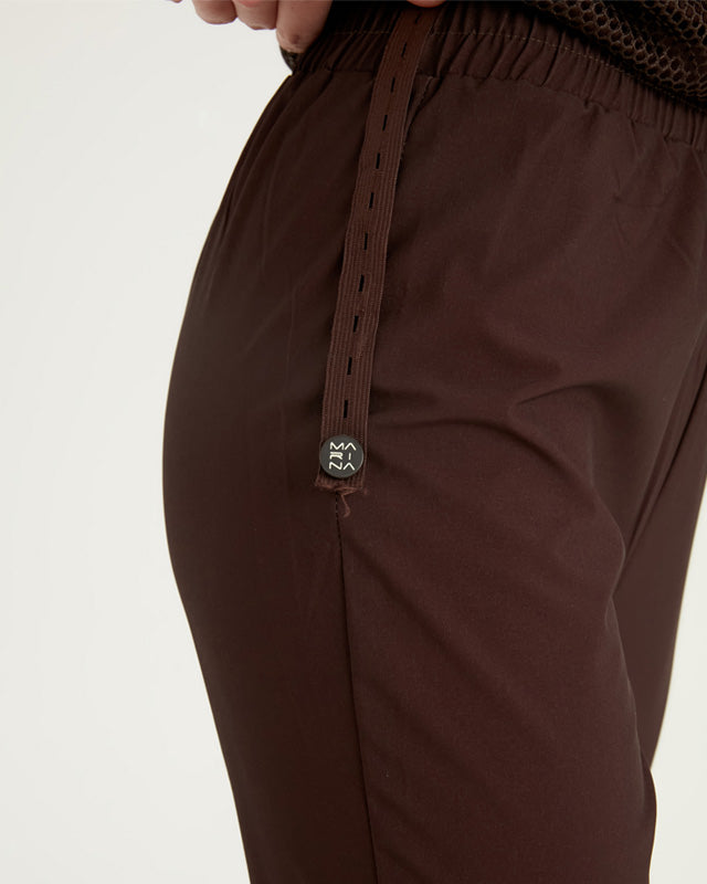 Brown Full Coverage Tulle Detail Modest Swimwear Burkini Set M2534-4