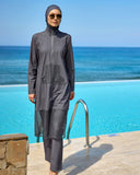 Marina Grey Modest Swimwear Burkini long length - M2508-4