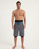 Marina Grey Modest Men’s Swim Shorts - S2505-1