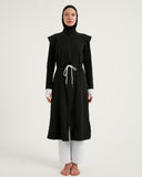Black Full Coverage Islamic Swimwear Burkini Set M2501-2