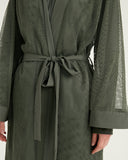 Khaki Full Coverage Mesh Kimono – P2501-3
