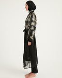 Silky Full Length Modest Kimono Lightweight Elegant Beach Cover P2509