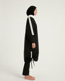 Black Full Coverage Modest Swimwear Burkini Set M2521-3