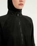 Black Tulle Detail Full Coverage Swimwear Burkini M2534-1