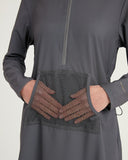 Marina Grey Modest Swimwear Burkini long length - M2508-4