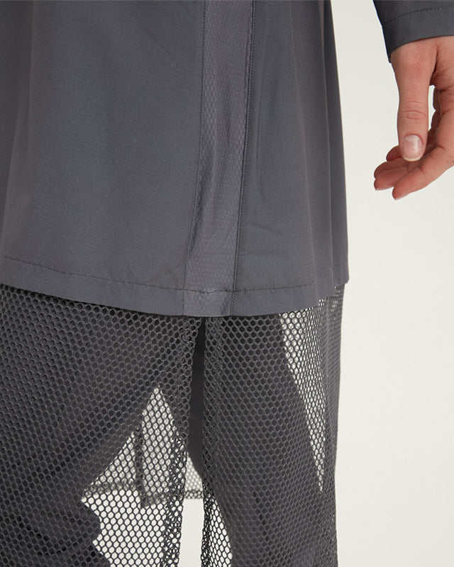 Marina Grey Modest Swimwear Burkini long length - M2508-4