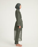 Khaki Full Coverage Mesh Kimono – P2501-3
