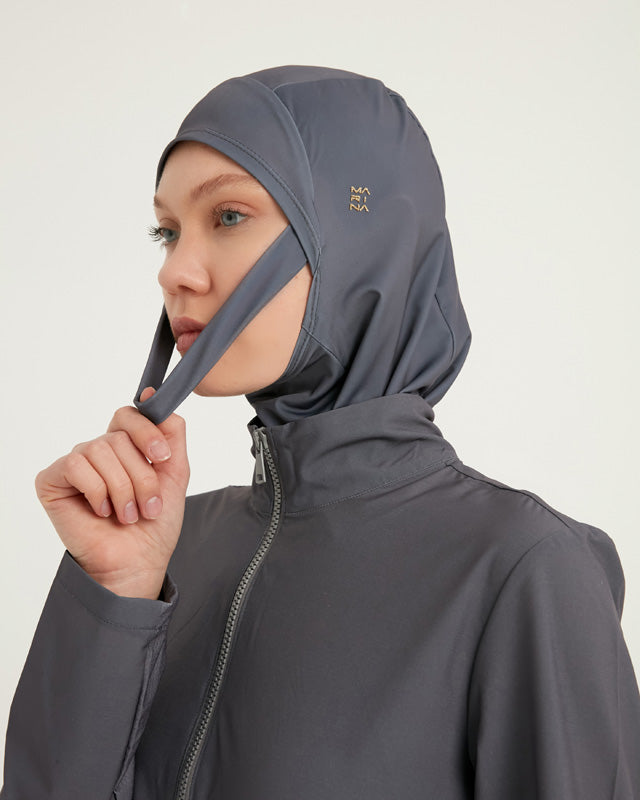 Marina Grey Modest Swimwear Burkini long length - M2508-4