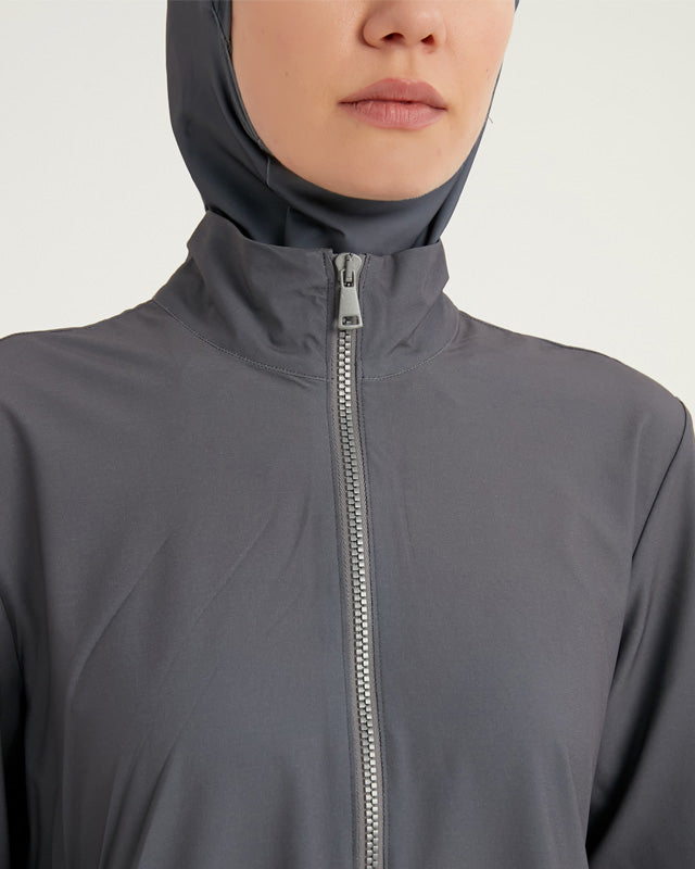 Marina Grey Modest Swimwear Burkini long length - M2508-4