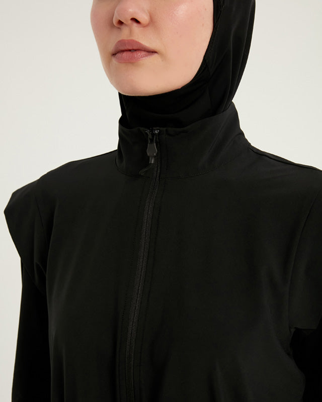 Marina Black Full Coverage Islamic Swimwear Burkini Set M2501-1